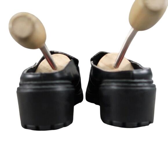 Unionbay Shoes Womens 7 Chunky Clog Loafers Slip On Buckle Strap Y2k 90s Black - Picture 5 of 16